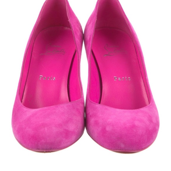 Christian Louboutin Suede Pumps
PurpleRound-Toes
Includes Dust Bag - Picture 4 of 6